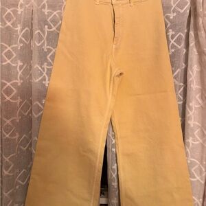 Zara Pale Yellow Pants